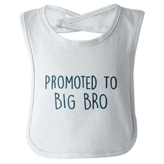 Promoted To Big Bro Infant Baby Bib-Direct To Garment Print-Brisco Baby