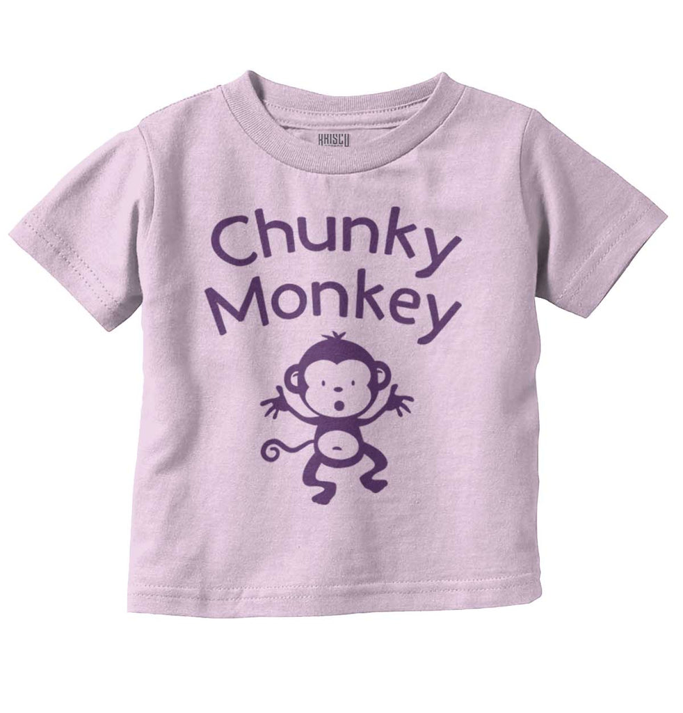 Chunky Monkey Infant Toddler T Shirt-Direct To Garment Print-Brisco Baby