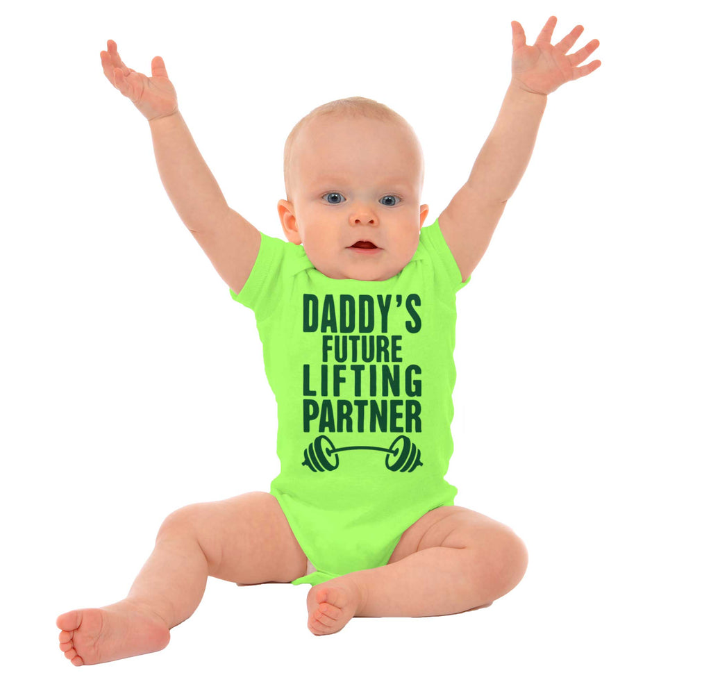 Lifting Partner Romper Bodysuit-Direct To Garment Print-Brisco Baby