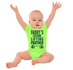Lifting Partner Romper Bodysuit-Direct To Garment Print-Brisco Baby