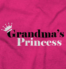 Grandma's Princess Infant Toddler T Shirt-Direct To Garment Print-Brisco Baby