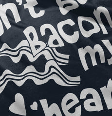 Don't Bacon my Heart Romper Bodysuit-Direct To Garment Print-Brisco Baby