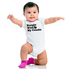 Hangin With Cousin Romper Bodysuit-Direct To Garment Print-Brisco Baby
