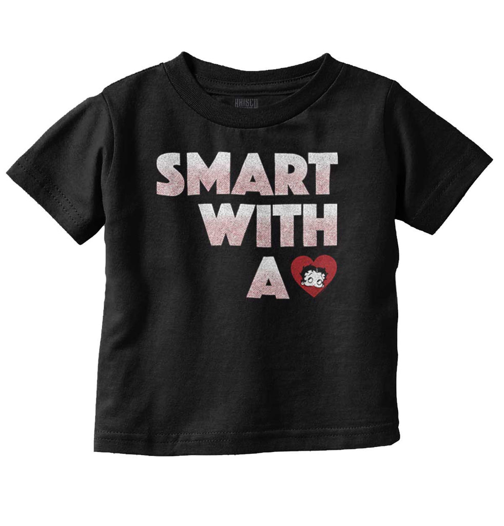 Smart With A Heart Infant Toddler T Shirt-Direct To Garment Print-Brisco Baby