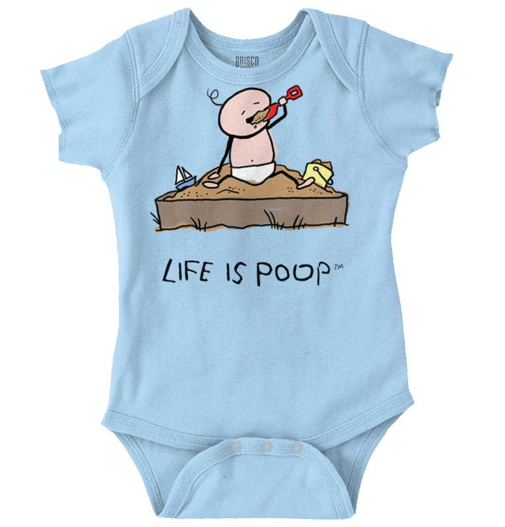 Eating Sand Romper Bodysuit-Direct To Garment Print-Brisco Baby