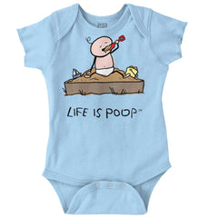 Eating Sand Romper Bodysuit-Direct To Garment Print-Brisco Baby