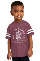 The Icee Company Toddler Football Jersey Tee-Direct To Garment Print-Brisco Baby