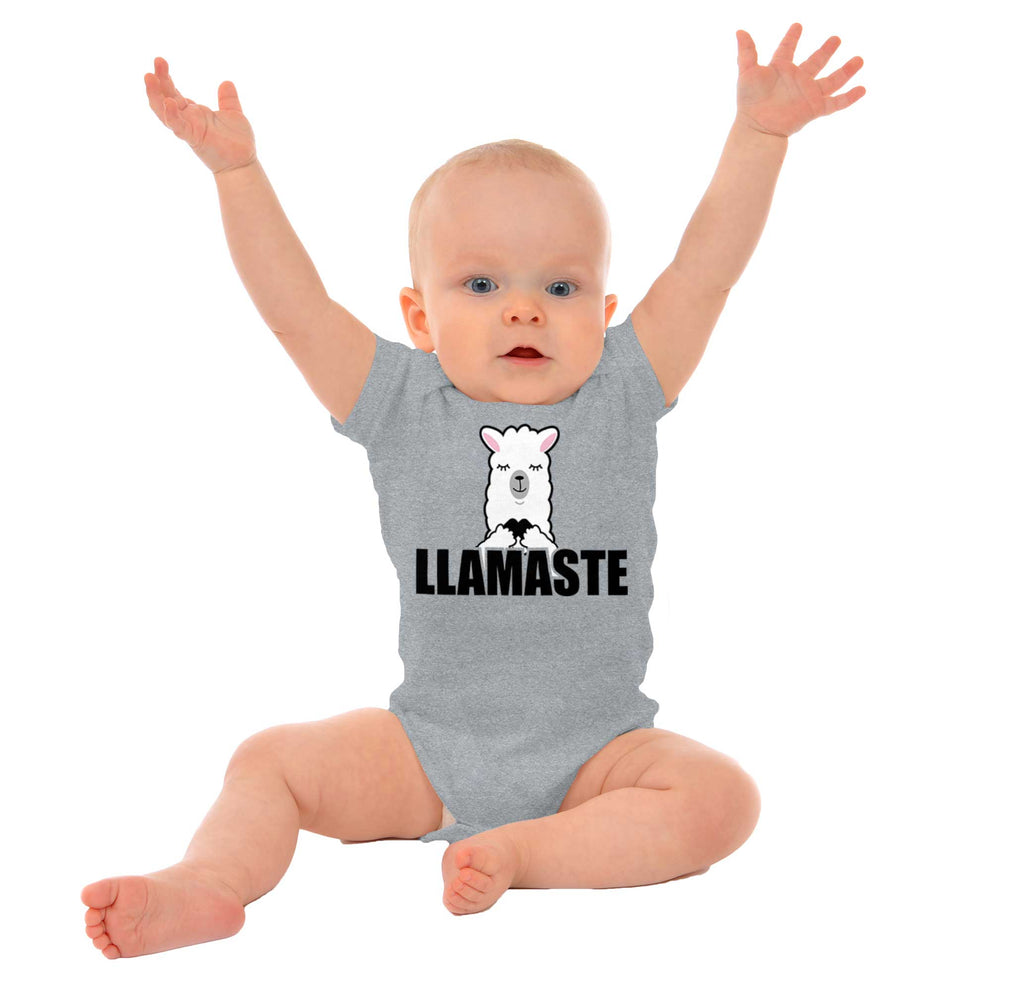 Llamaste Yoga Romper Bodysuit-Direct To Garment Print-Brisco Baby