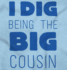 Dig Big Cousin Infant Baby Bib-Direct To Garment Print-Brisco Baby