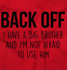 Back Off Have Big Brother Romper Bodysuit-Direct To Garment Print-Brisco Baby