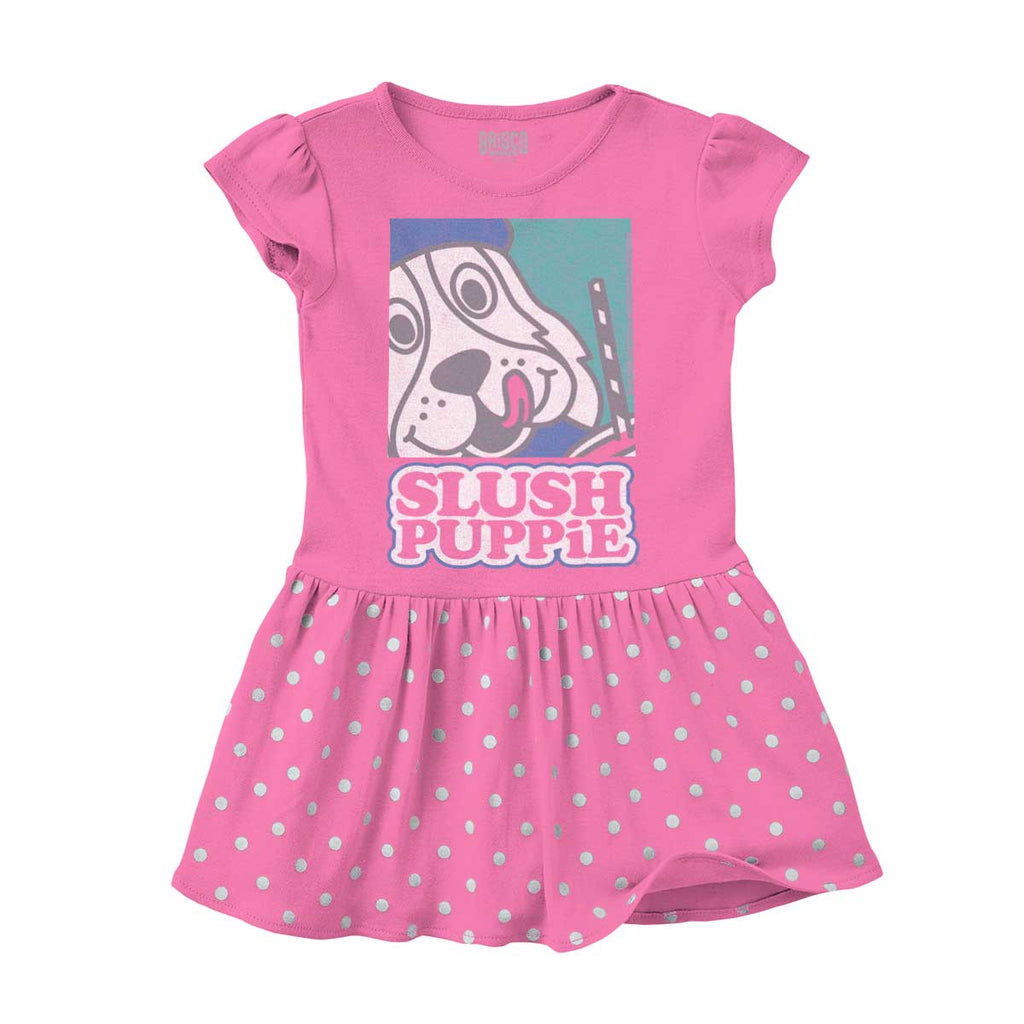 Slush Puppie Baby Polka Dot Skirt Dress-Direct To Garment Print-Brisco Baby