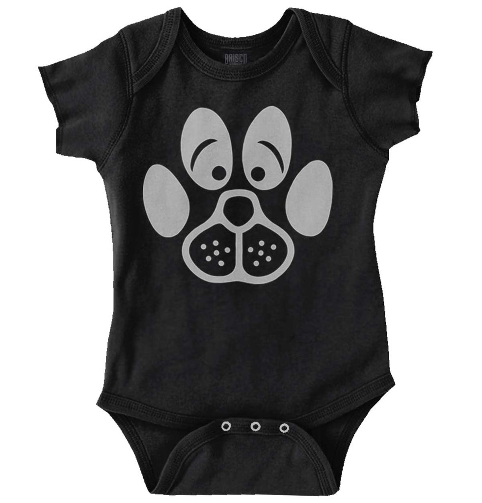 Paw Print Puppy Romper Bodysuit-Direct To Garment Print-Brisco Baby