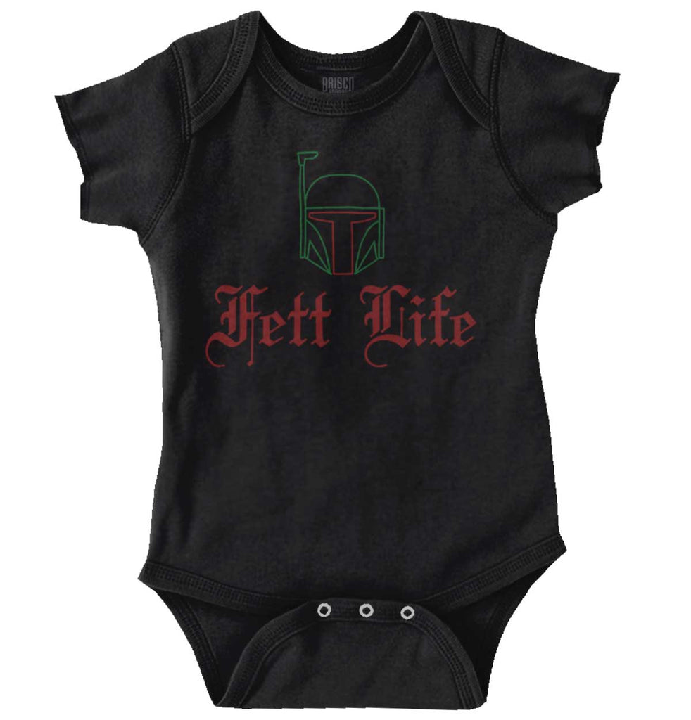 Fett Life Romper Bodysuit-Direct To Garment Print-Brisco Baby