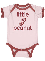 Little Peanut Baby Ruffled Trim Romper-Direct To Garment Print-Brisco Baby