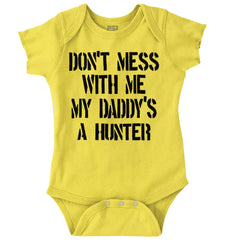 Daddy's A hunter Romper Bodysuit-Direct To Garment Print-Brisco Baby