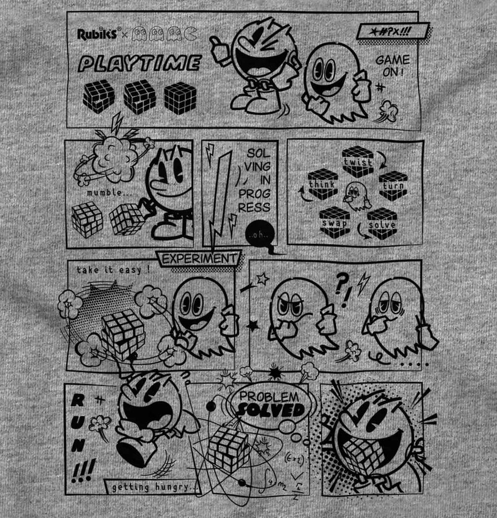 Pac-Man Comic Book Infant Toddler T Shirt-Direct To Garment Print-Brisco Baby