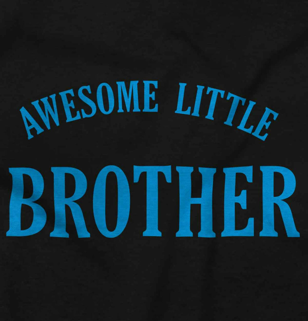 Awesome Little Brother Infant Baby Bib-Direct To Garment Print-Brisco Baby