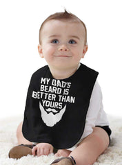 Dad's Beard Infant Baby Bib-Direct To Garment Print-Brisco Baby