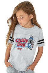 Chilly Dog Toddler Football Jersey Tee-Direct To Garment Print-Brisco Baby