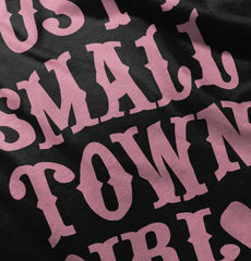 Small Town Girl Toddler Ruffled Trim T-Shirt-Direct To Garment Print-Brisco Baby