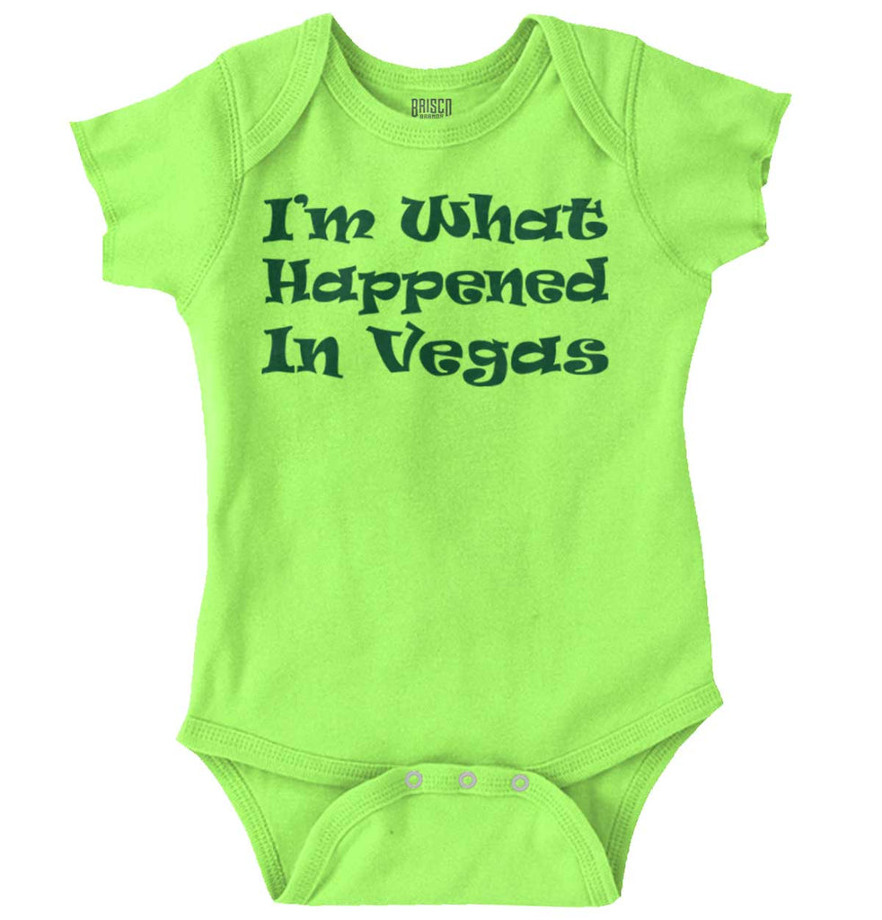 Happened In Vegas Romper Bodysuit-Direct To Garment Print-Brisco Baby
