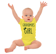 Grandma's Girl Romper Bodysuit-Direct To Garment Print-Brisco Baby