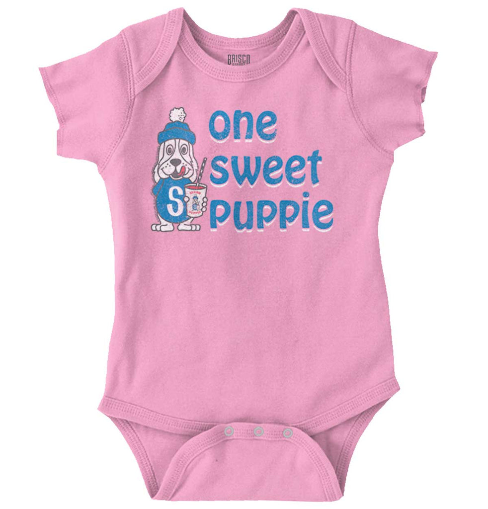 Sweet Puppie Romper Bodysuit-Direct To Garment Print-Brisco Baby