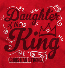 Daughter Of The King Ringer Romper Bodysuit-Direct To Garment Print-Brisco Baby