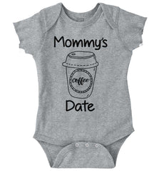 Mommy's Date Romper Bodysuit-Direct To Garment Print-Brisco Baby