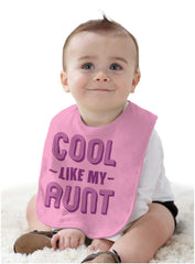 Cool Like My Aunt Infant Baby Bib-Direct To Garment Print-Brisco Baby