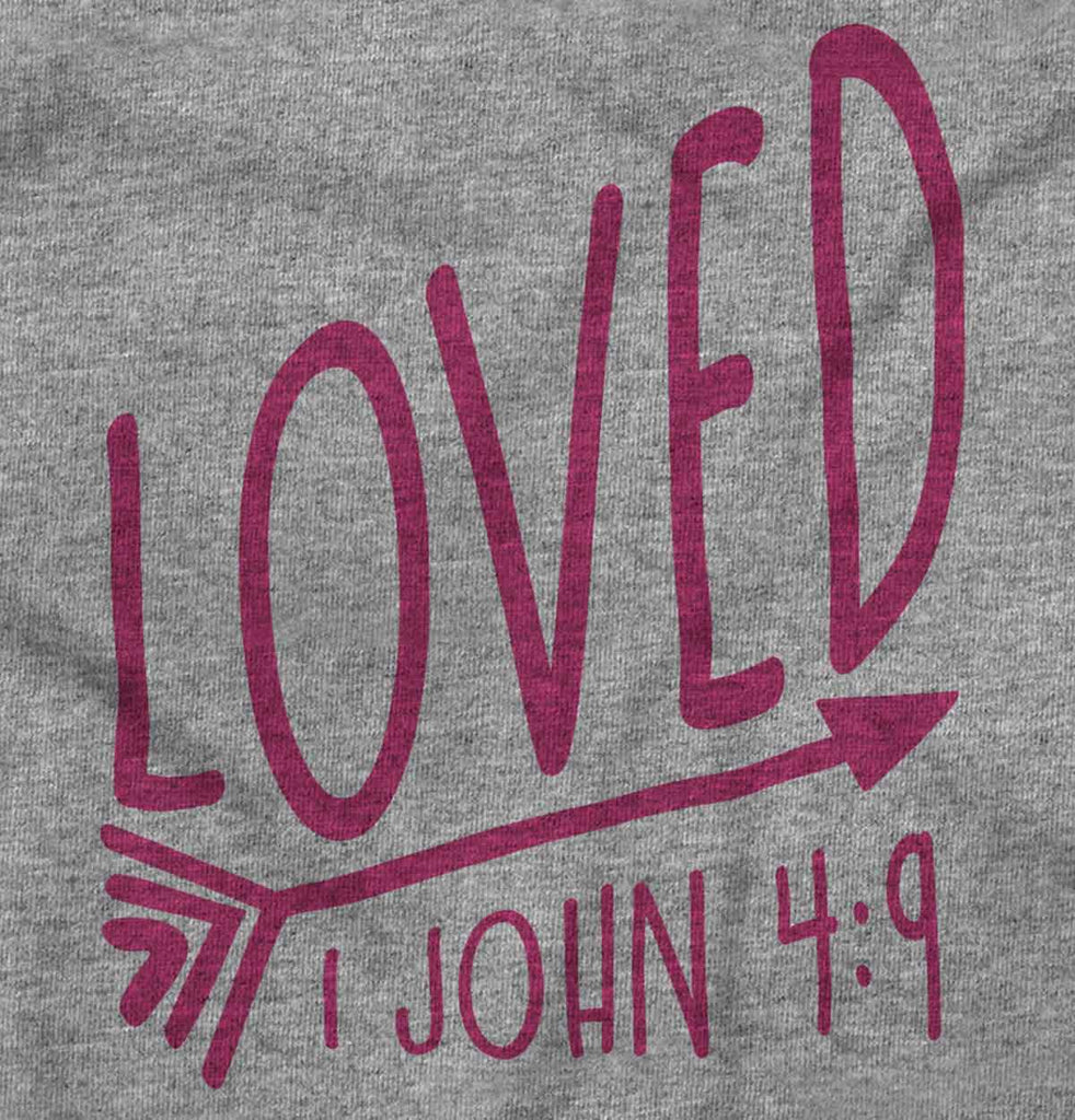 Loved Toddler Football Jersey Tee-Direct To Garment Print-Brisco Baby