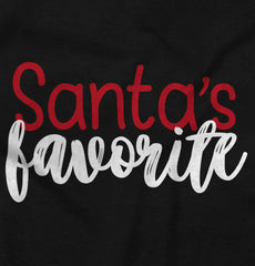 Santa's Favorite Infant Baby Bib-Direct To Garment Print-Brisco Baby