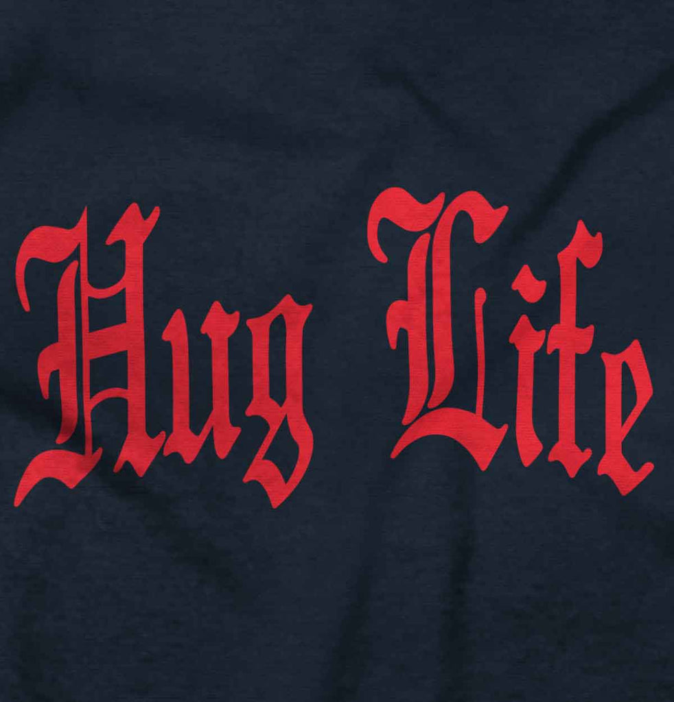 Hug Life Baby Ruffled Trim Romper-Direct To Garment Print-Brisco Baby