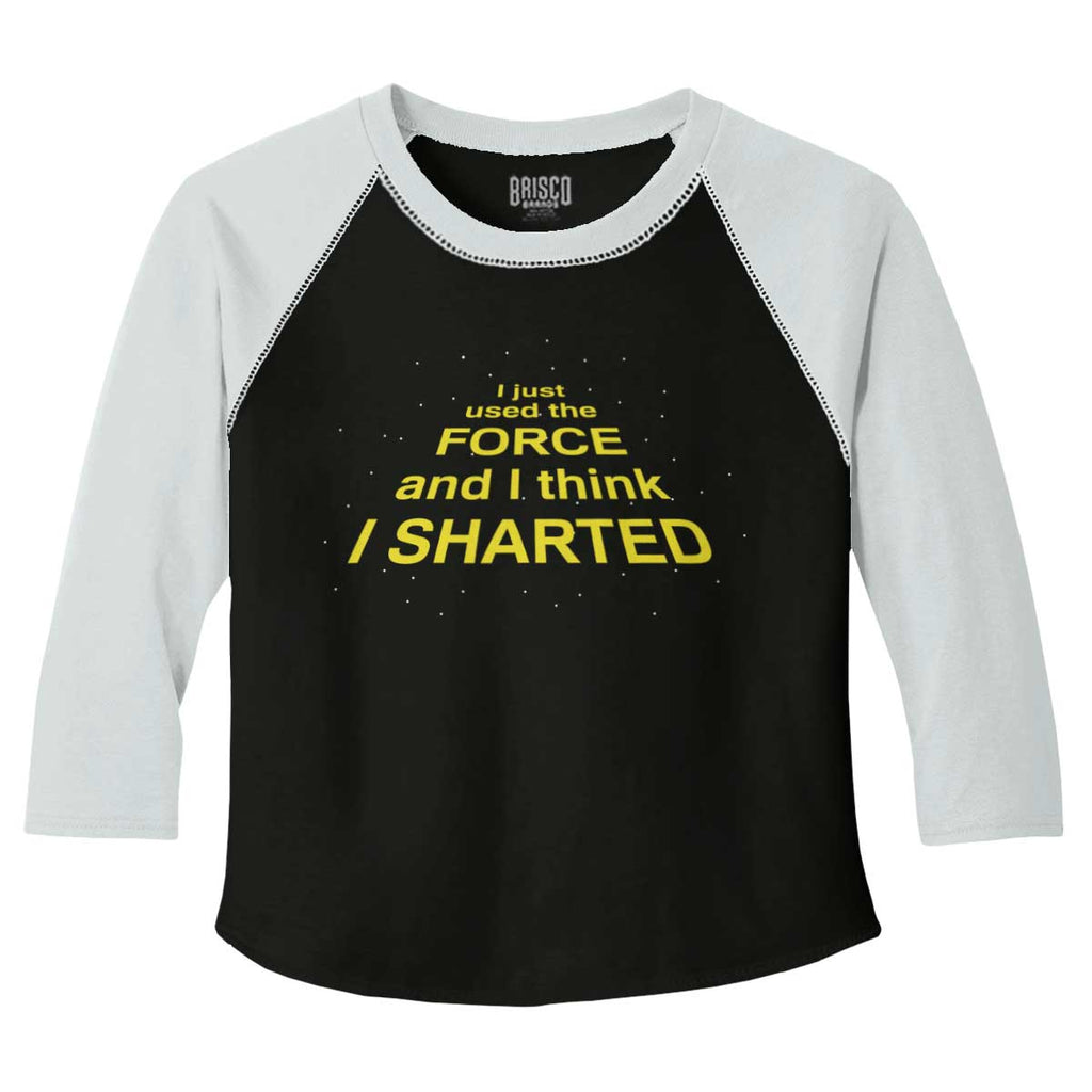 Used The Force Toddler Baseball-Direct To Garment Print-Brisco Baby