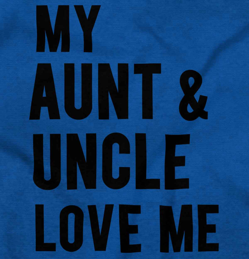 Aunt And Uncle Love Me Romper Bodysuit-Direct To Garment Print-Brisco Baby
