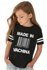 Made In Vachina Toddler Football Jersey Tee-Direct To Garment Print-Brisco Baby