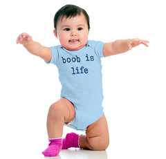 Boob Is Life Romper Bodysuit-Direct To Garment Print-Brisco Baby