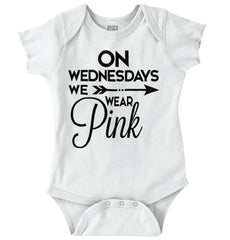 Wear Pink Romper Bodysuit-Direct To Garment Print-Brisco Baby