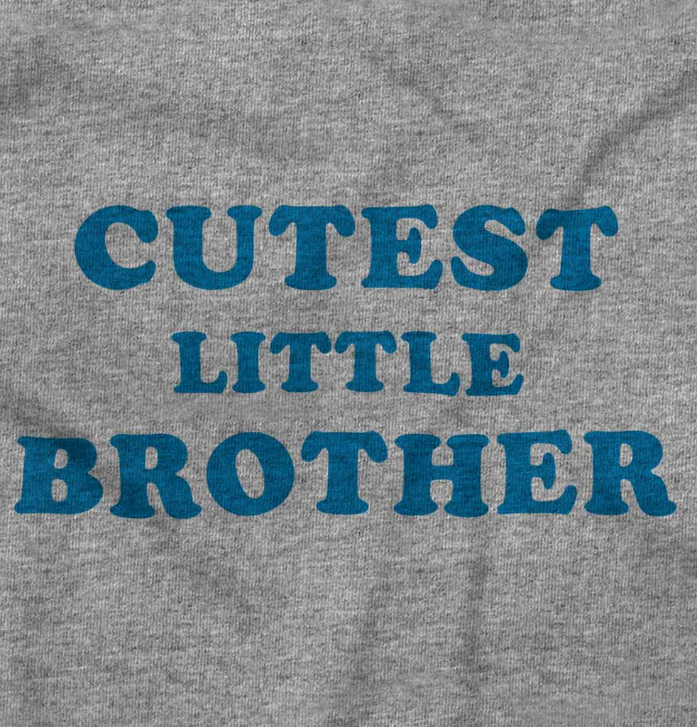 Cutest Little Brother Romper Bodysuit-Direct To Garment Print-Brisco Baby