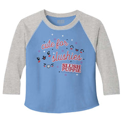 Cute For Slushies Toddler Baseball-Direct To Garment Print-Brisco Baby