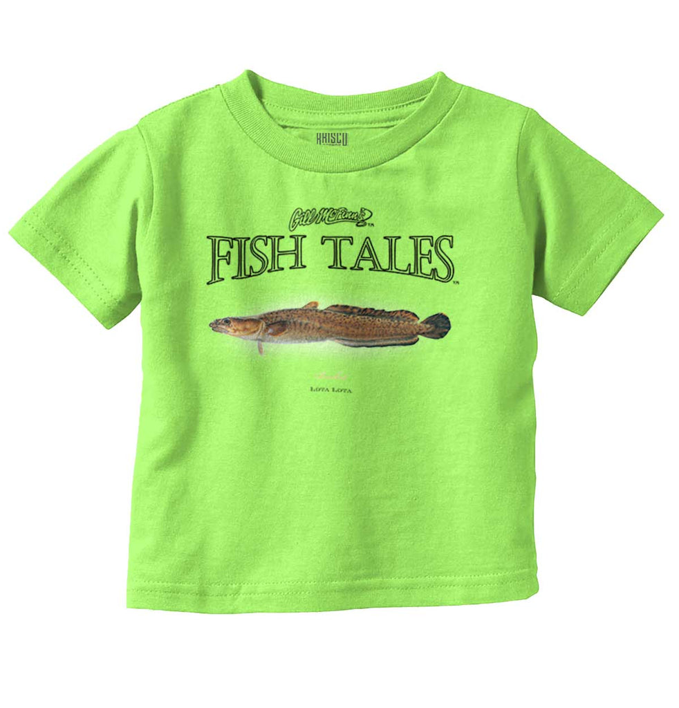 Burbot Infant Toddler T Shirt-Direct To Garment Print-Brisco Baby