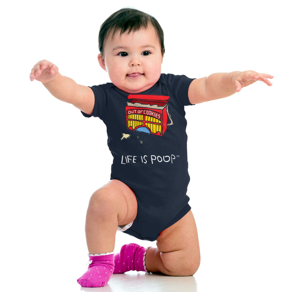 Out of Cookies Romper Bodysuit-Direct To Garment Print-Brisco Baby