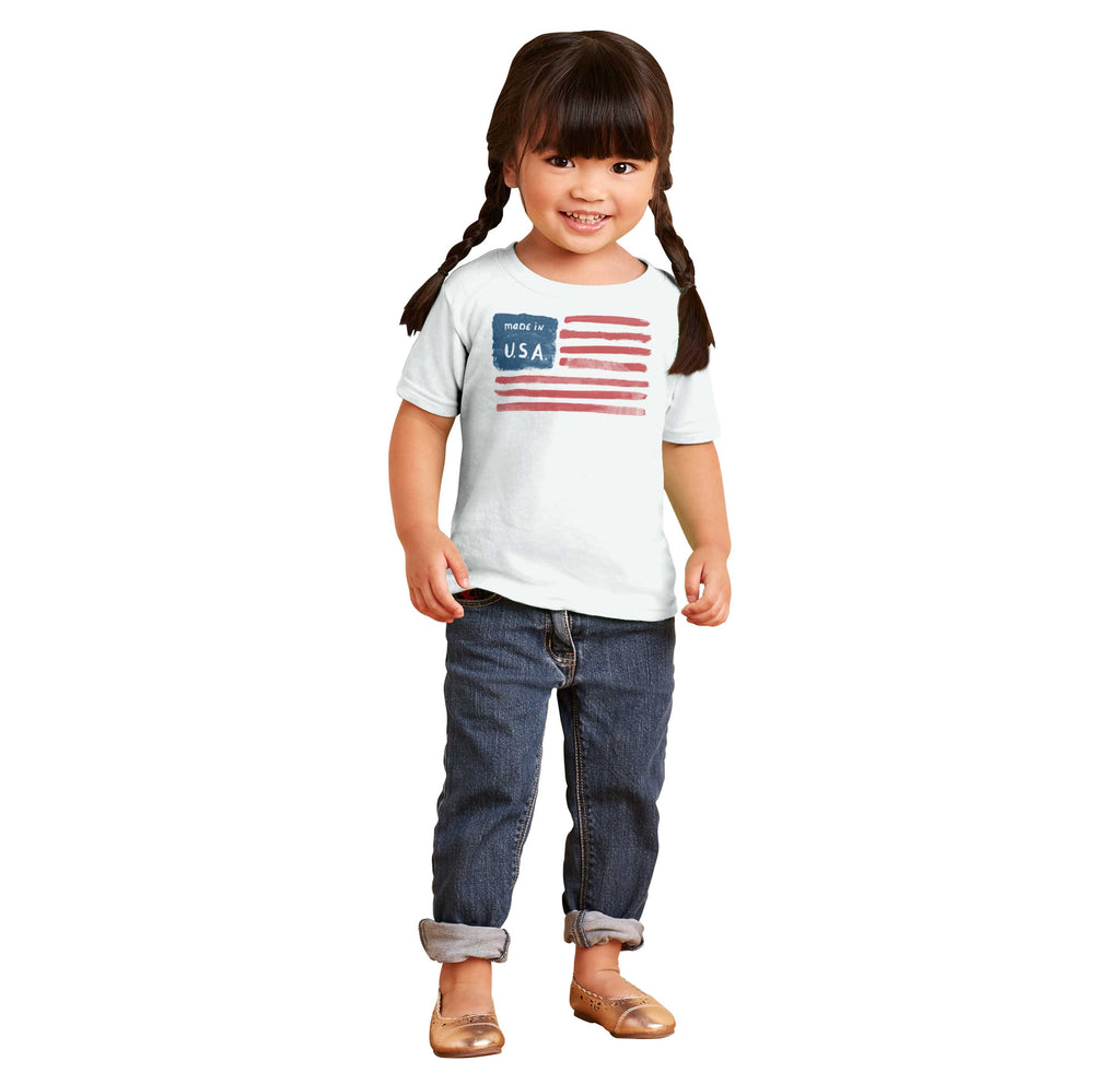 Made in USA Infant Toddler T Shirt-Direct To Garment Print-Brisco Baby
