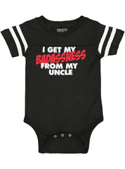 Badass Uncle Football Romper Bodysuit-Direct To Garment Print-Brisco Baby
