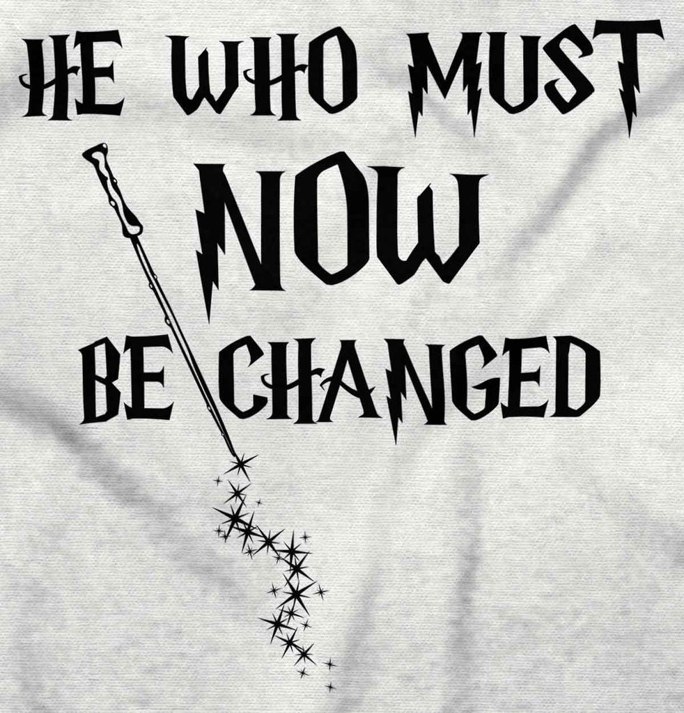 He Who Must Be Changed Football Romper Bodysuit-Direct To Garment Print-Brisco Baby