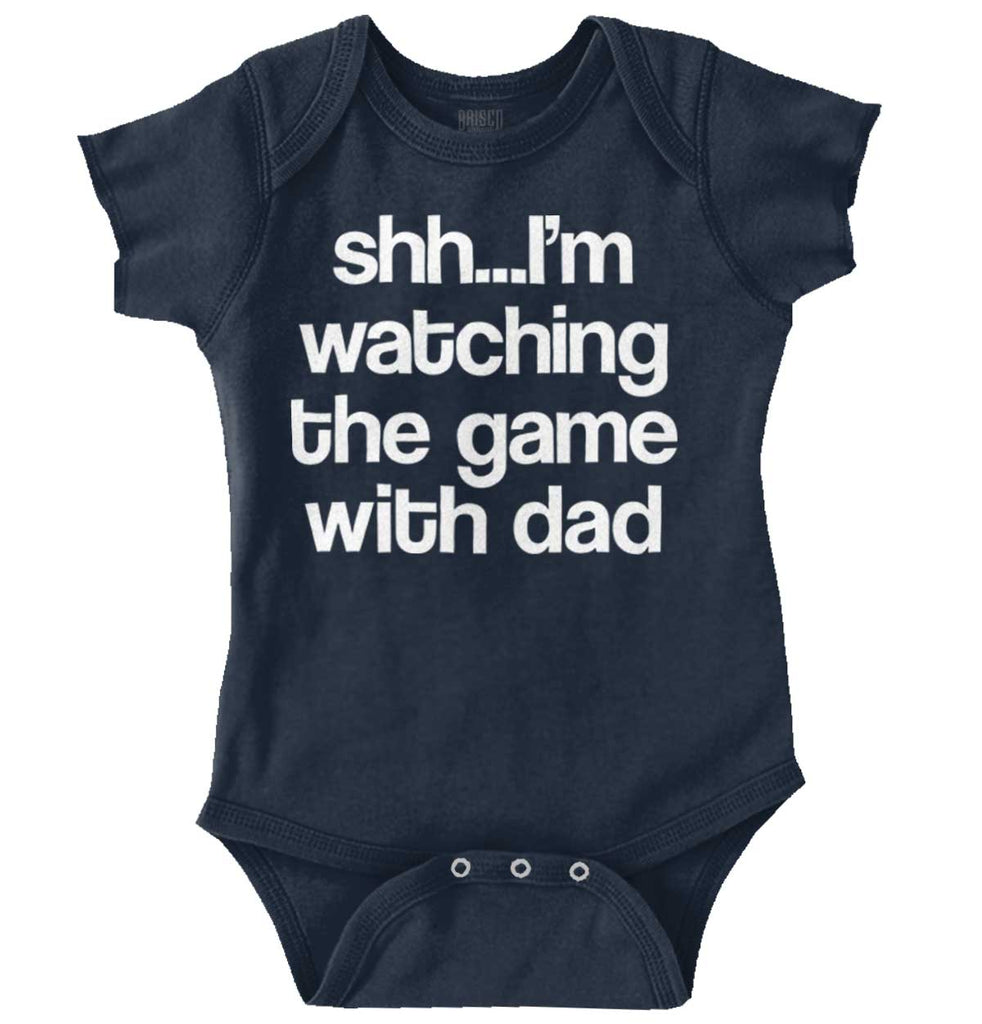 Watching the Game Romper Bodysuit-Direct To Garment Print-Brisco Baby