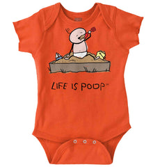 Eating Sand Romper Bodysuit-Direct To Garment Print-Brisco Baby