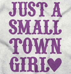 Small Town Girl Toddler Ruffled Trim T-Shirt-Direct To Garment Print-Brisco Baby