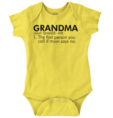 Grandma Defined Romper Bodysuit-Direct To Garment Print-Brisco Baby