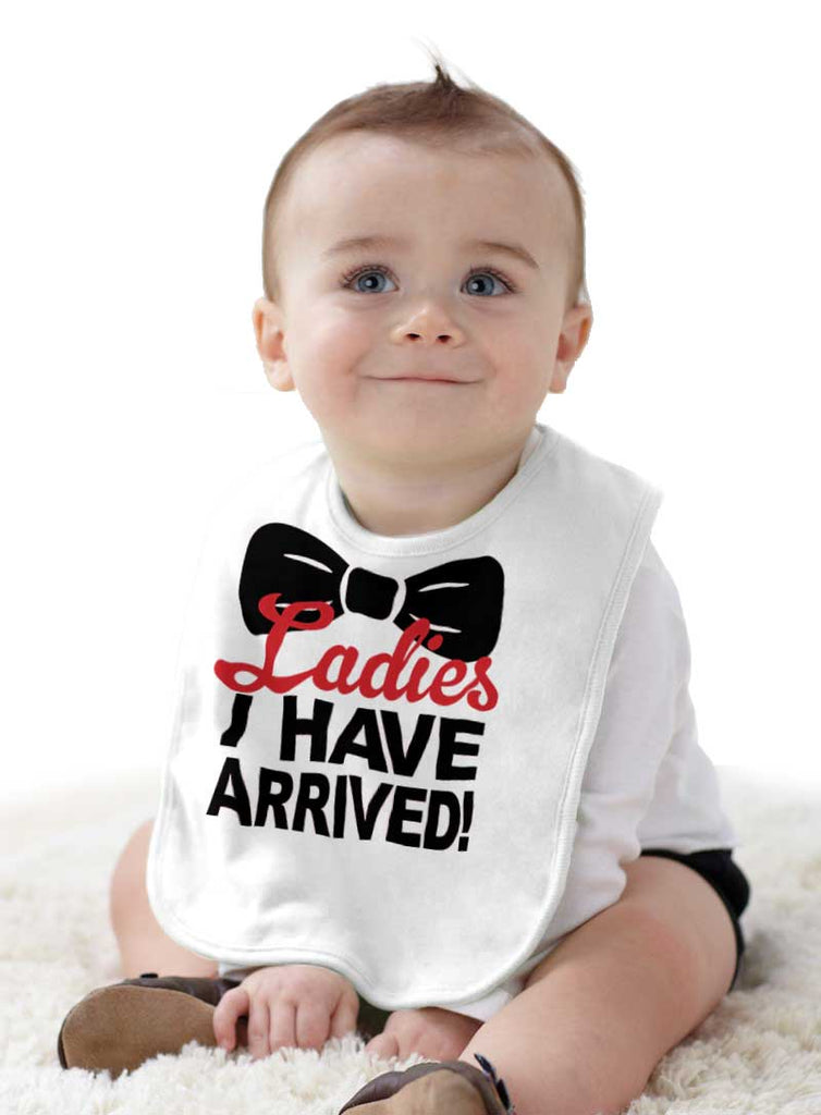 Ladies Bow Tie Infant Baby Bib-Direct To Garment Print-Brisco Baby